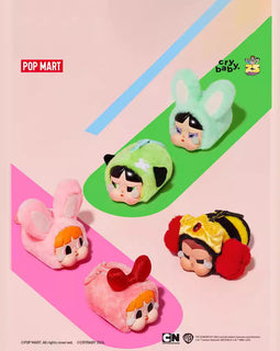 POPMART BUBBLE MART CRYBABY CRYBABY POWERPUFF GIRLS SERIES VINYL FACE PLUSH BLIND BOX PENDANT